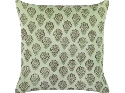 Dekokissen Florales Motiv Samtstoff Grun 45 X 45 Cm Rungia