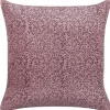Dekokissen Florales Motiv Samtstoff Rosa 45 X 45 Cm Romneya