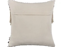 Dekokissen Fransen Beige / Marineblau 45 X 45 Cm 2Er Set Sofca