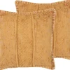 Dekokissen Gelb Strukturiert 45 X 45 Cm 2Er Set Kavalam