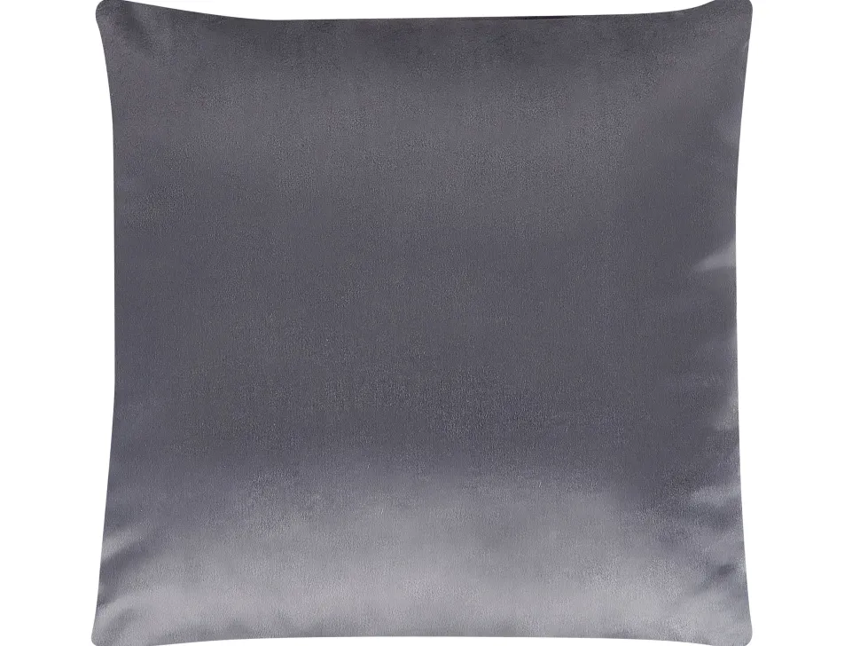 Dekokissen Geometrisches Muster Samtstoff Grau 45 X 45 Cm 2Er Set Aspidistra
