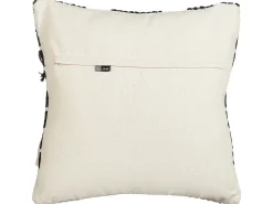Dekokissen Geometrisches Muster Mit Fransen Beige / Schwarz 50 X 50 Cm 2Er Set Chittoor