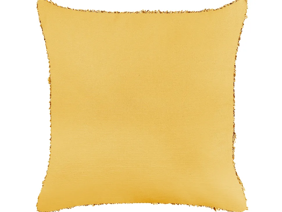 Dekokissen Geometrisches Muster Baumwolle Gelb Getuftet 45 X 45 Cm 2Er Set Rhoeo