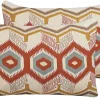 Dekokissen Geometrisches Muster Mehrfarbig Bestickt 40 X 60 Cm 2Er Set Majra