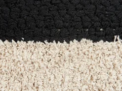 Dekokissen Geometrisches Muster Baumwolle Beige / Schwarz Getuftet 50 X 50 Cm 2Er Set Khora