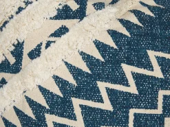 Dekokissen Geometrisches Muster Blau / Beige 50 X 50 Cm 2Er Set Safi
