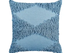 Dekokissen Geometrisches Muster Baumwolle Blau Getuftet 45 X 45 Cm Rhoeo