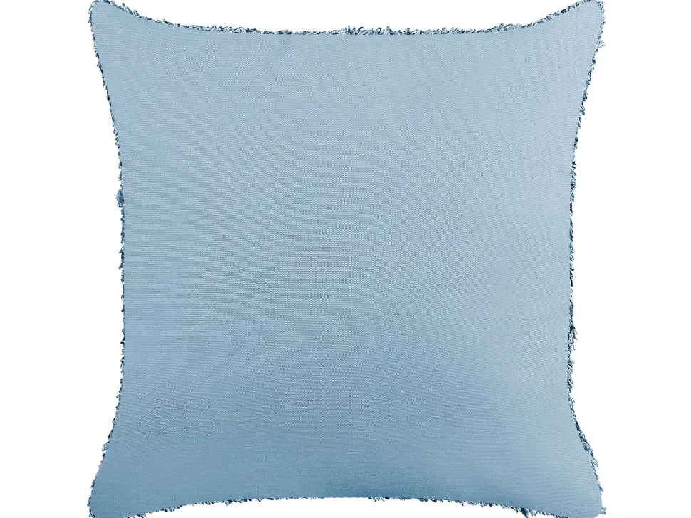 Dekokissen Geometrisches Muster Baumwolle Blau Getuftet 45 X 45 Cm Rhoeo