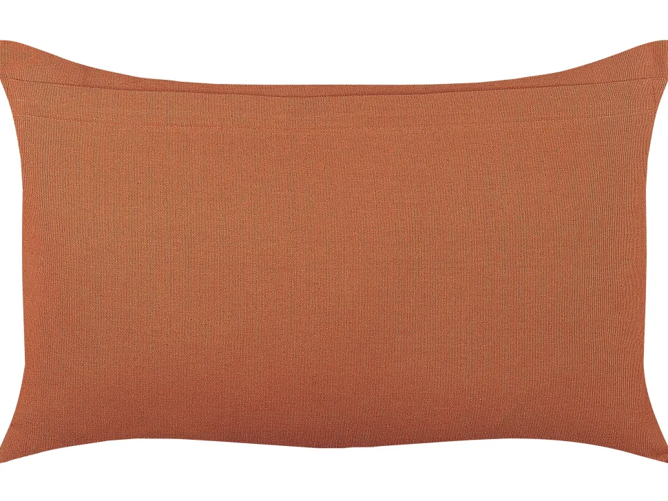 Dekokissen Geometrisches Muster Baumwolle Orange 35 X 55 Cm Albium