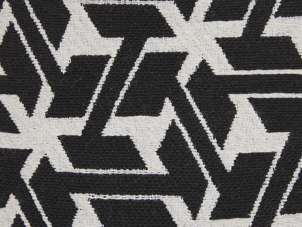 Dekokissen Geometrisches Muster Schwarz / Creme 45 X 45 Cm 2Er Set Andirin