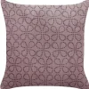 Dekokissen Geometrisches Muster Samtstoff Rosa 45 X 45 Cm Larkspur