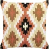 Dekokissen Geometrisches Muster Mehrfarbig Bestickt 50 X 50 Cm Serampore