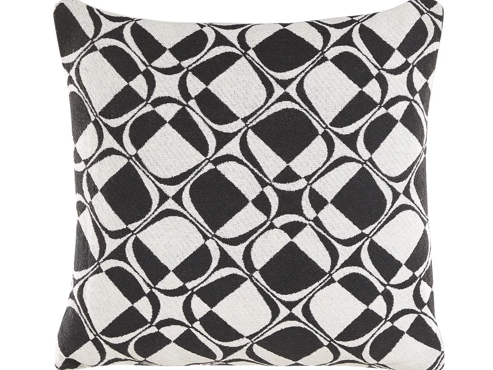 Dekokissen Geometrisches Muster Schwarz / Weis 45 X 45 Cm 2Er Set Koture