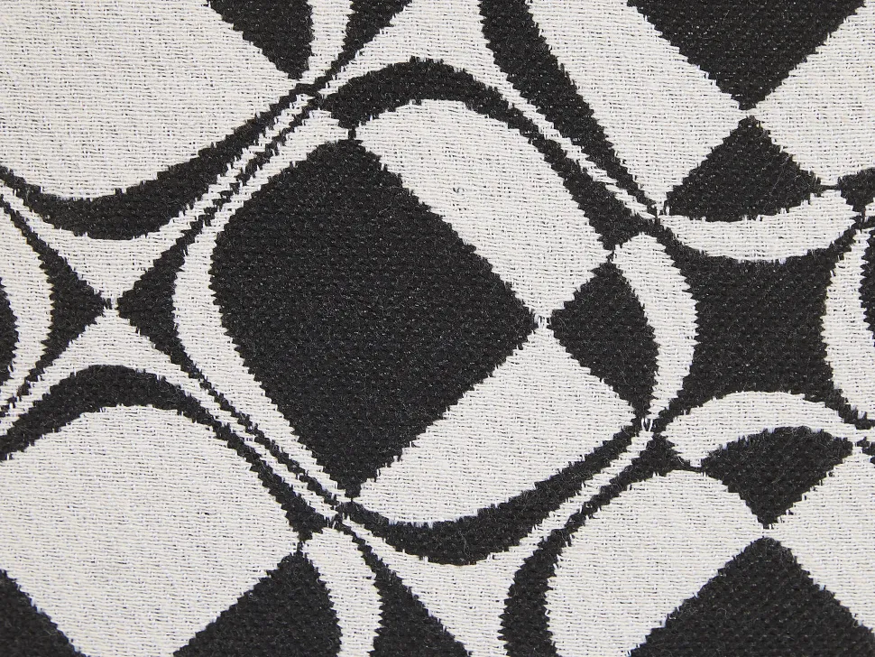 Dekokissen Geometrisches Muster Schwarz / Weis 45 X 45 Cm 2Er Set Koture