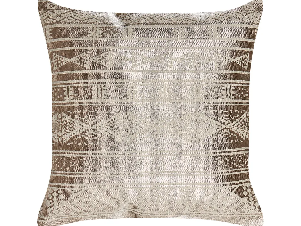 Dekokissen Geometrisches Muster Baumwolle Rosegold 50 X 50 Cm Oujda