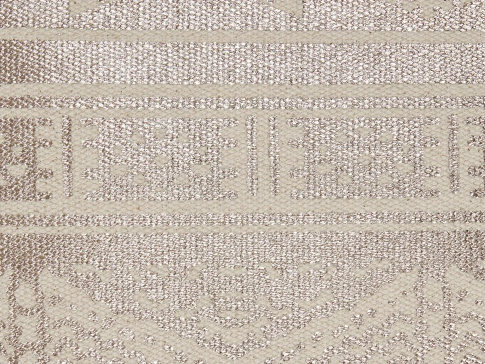 Dekokissen Geometrisches Muster Baumwolle Rosegold 50 X 50 Cm Oujda