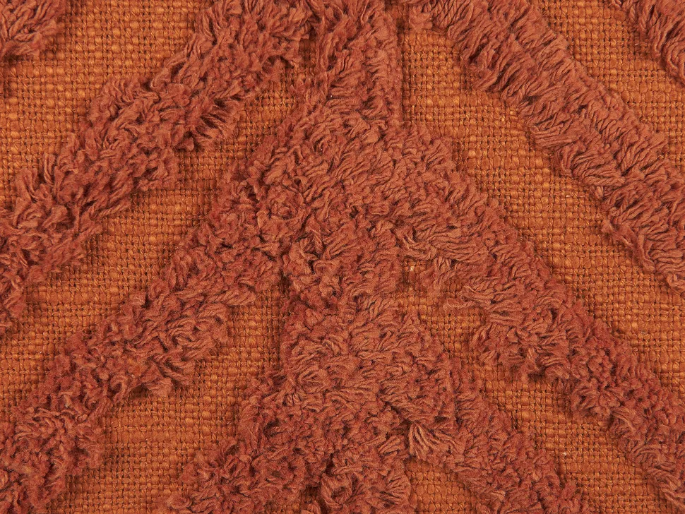Dekokissen Geometrisches Muster Baumwolle Orange Getuftet 45 X 45 Cm 2Er Set Lewisia