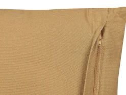 Dekokissen Geometrisches Muster Baumwolle Sandbeige / Weis 45 X 45 Cm 2Er Set Banyan