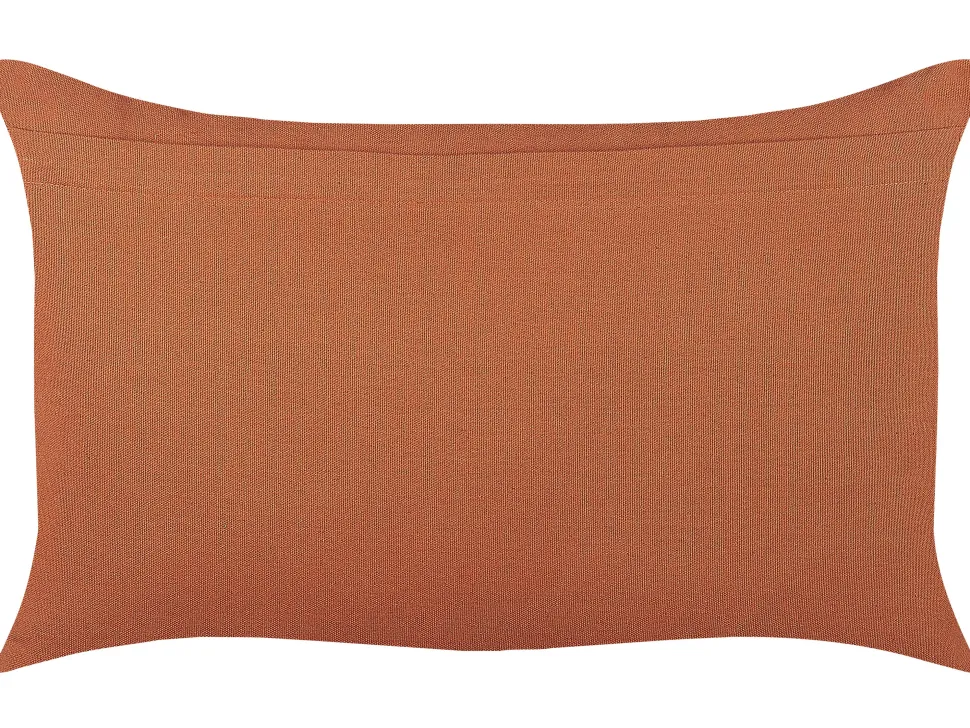 Dekokissen Geometrisches Muster Baumwolle Orange 35 X 55 Cm Orlaya