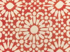Dekokissen Geometrisches Muster Baumwolle Rot 45 X 45 Cm Ceiba