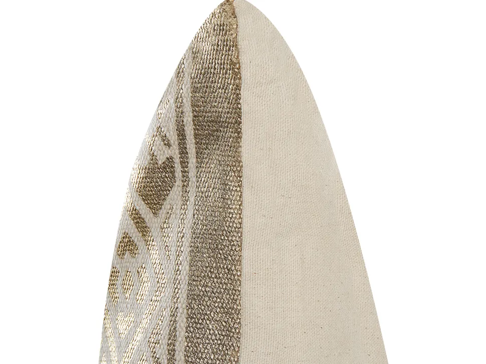 Dekokissen Geometrisches Muster Baumwolle Gold 50 X 50 Cm 2Er Set Oujda