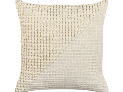 Dekokissen Geometrisches Muster Baumwolle Beige 45 X 45 Cm 2Er Set Pellaea