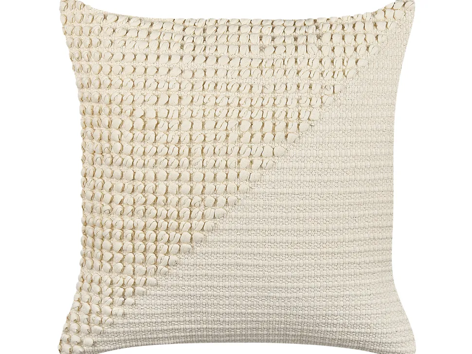 Dekokissen Geometrisches Muster Baumwolle Beige 45 X 45 Cm 2Er Set Pellaea