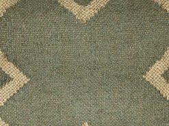 Dekokissen Geometrisches Muster Jute Grun / Beige 30 X 50 Cm 2Er Set Gopi
