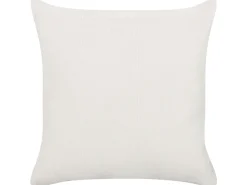 Dekokissen Geometrisches Muster Baumwolle Cremeweis / Senfgelb Mit Quasten 45 X 45 Cm Woodi