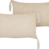 Dekokissen Geometrisches Muster Hellbeige 25 X 45 Cm 2Er Set Hakone