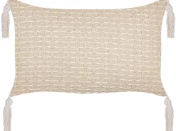 Dekokissen Geometrisches Muster Hellbeige 25 X 45 Cm 2Er Set Hakone