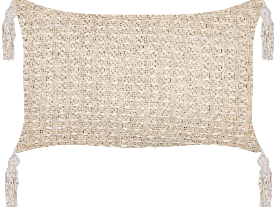 Dekokissen Geometrisches Muster Hellbeige 25 X 45 Cm 2Er Set Hakone