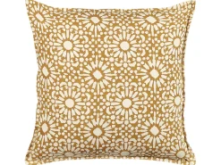 Dekokissen Geometrisches Muster Baumwolle Beige 45 X 45 Cm Ceiba