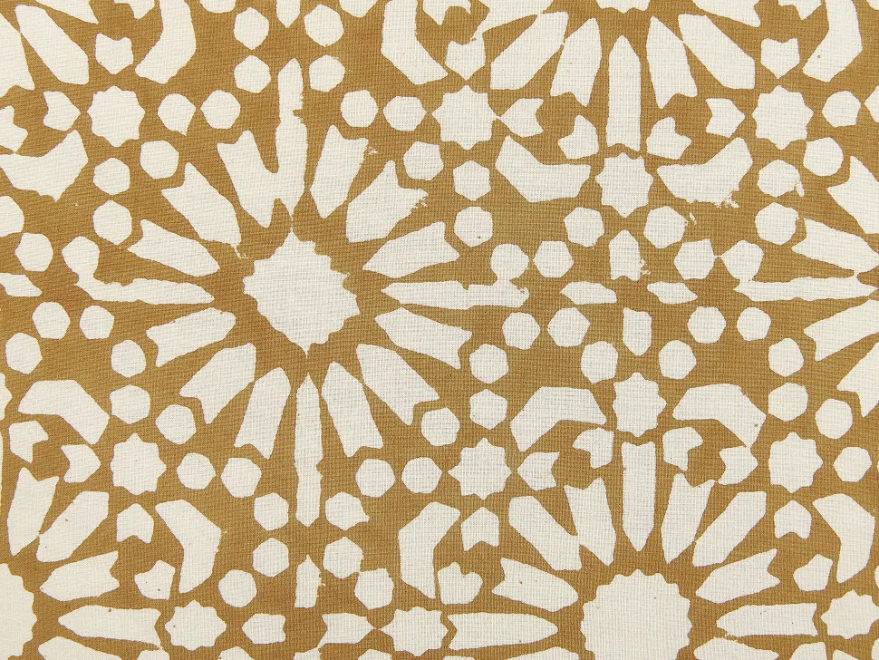 Dekokissen Geometrisches Muster Baumwolle Beige 45 X 45 Cm Ceiba