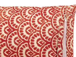 Dekokissen Geometrisches Muster Baumwolle Rot / Creme 45 X 45 Cm Rhus