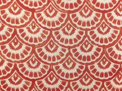 Dekokissen Geometrisches Muster Baumwolle Rot / Creme 45 X 45 Cm Rhus