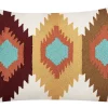 Dekokissen Geometrisches Muster Mehrfarbig Bestickt 40 X 60 Cm Danapur