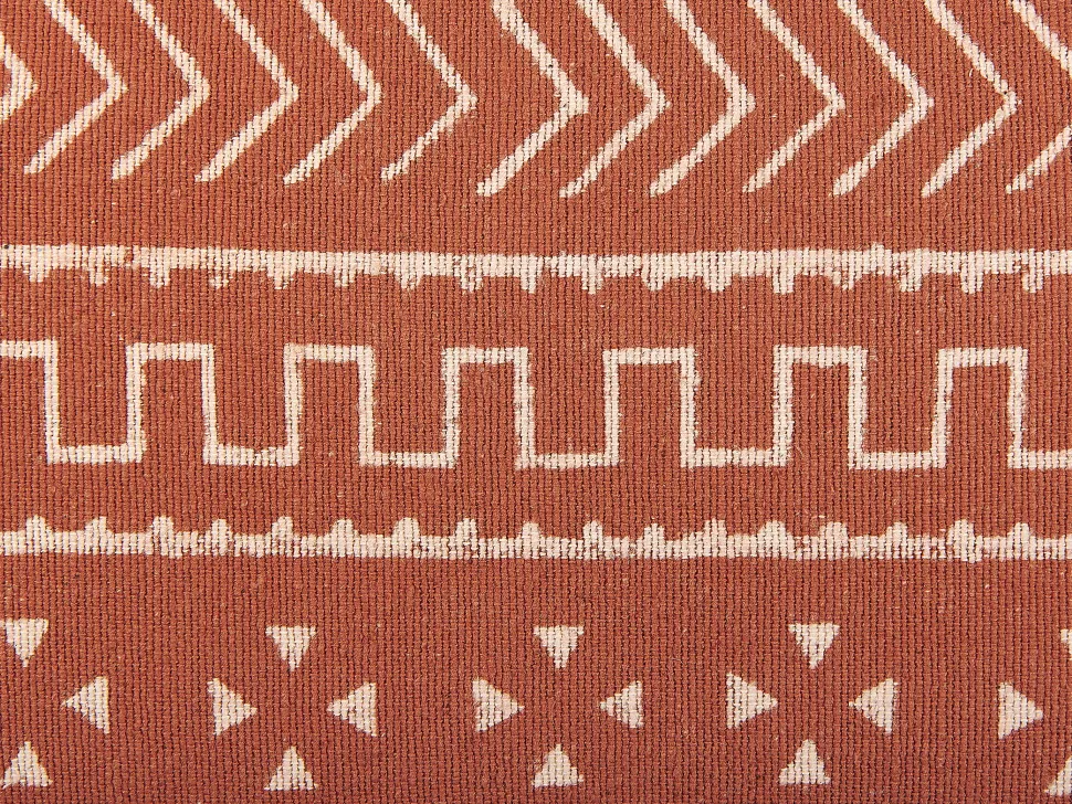 Dekokissen Geometrisches Muster Baumwolle Orange 35 X 55 Cm 2Er Set Orlaya