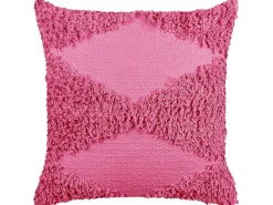 Dekokissen Geometrisches Muster Baumwolle Rosa Getuftet 45 X 45 Cm Rhoeo