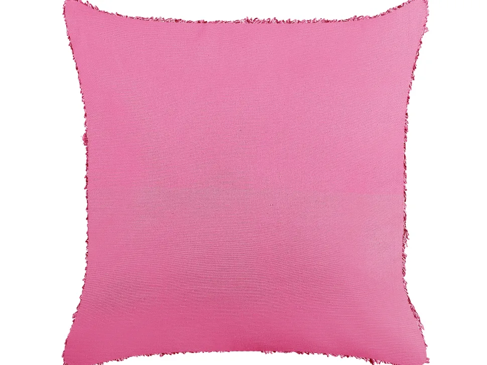 Dekokissen Geometrisches Muster Baumwolle Rosa Getuftet 45 X 45 Cm Rhoeo