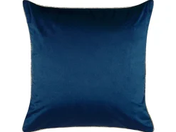 Dekokissen Gesichtsmotiv Samtstoff Dunkelblau / Gold 45 X 45 Cm 2Er Set Crocus