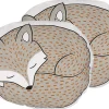 Dekokissen Grau Fuchsmotiv 50 X 40 Cm 2Er Set Dhanbad