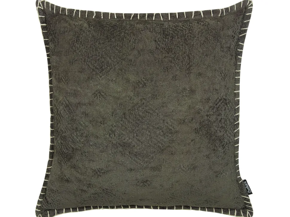 Dekokissen Grau Strukturiert 45 X 45 Cm 2Er Set Melur