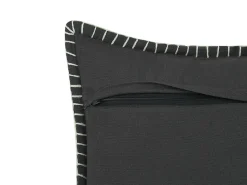 Dekokissen Grau Strukturiert 45 X 45 Cm 2Er Set Melur