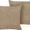 Dekokissen Jute Beige 45 X 45 Cm 2Er Set Begonia
