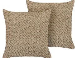 Dekokissen Jute Beige 45 X 45 Cm 2Er Set Begonia
