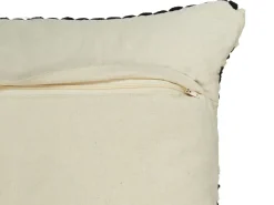 Dekokissen Kariertes Muster Schwarz / Creme 45 X 45 Cm 2Er Set Yoncali