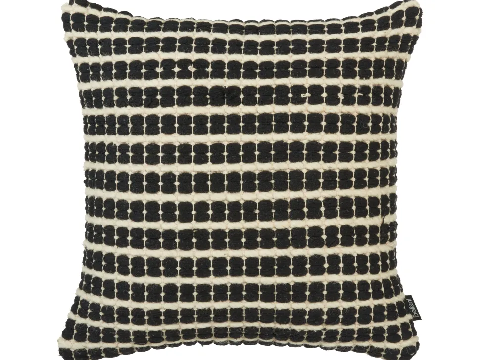 Dekokissen Kariertes Muster Schwarz / Creme 45 X 45 Cm 2Er Set Yoncali