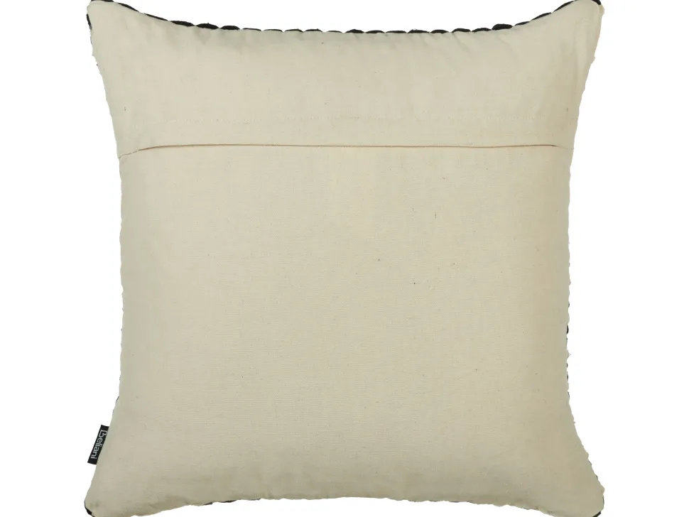 Dekokissen Kariertes Muster Schwarz / Creme 45 X 45 Cm 2Er Set Yoncali