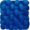 Dekokissen Knoten Flechtmuster Blau 30 X 30 Cm Sirali